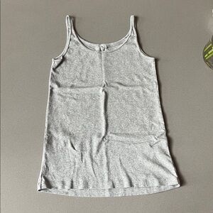 Eileen Fisher shirt tank top soft organic cotton gray medium NEW stretch